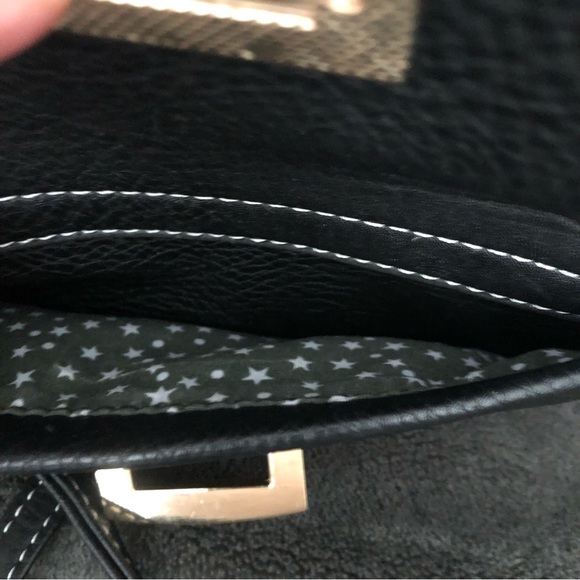 Satchel crossbody bag - gold hardware - Picture 11 of 12